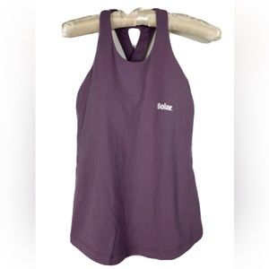 Lululemon Sweat Reps 2 In 1 Tank mulberry  size 4